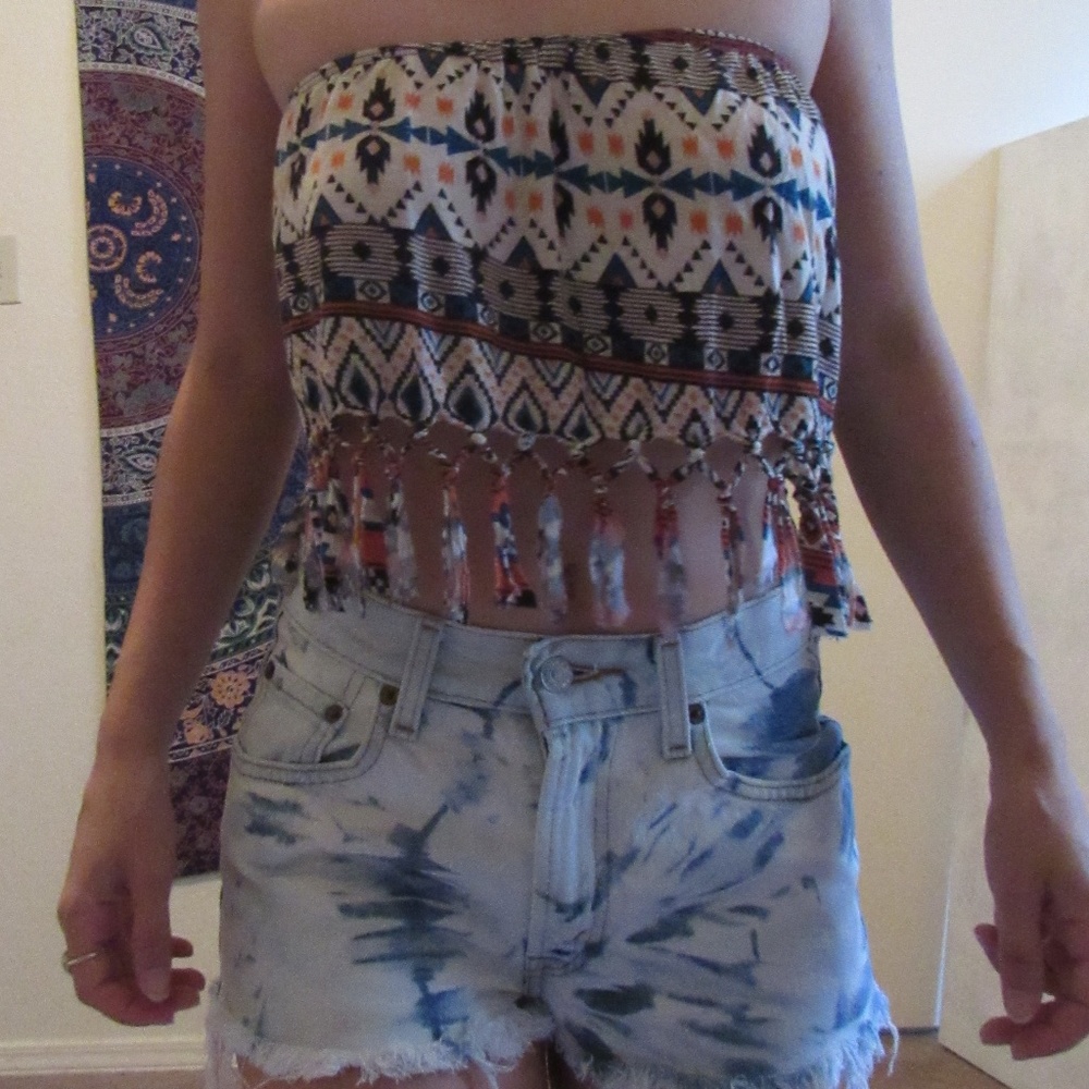 A3 Design Aztec Crop Top